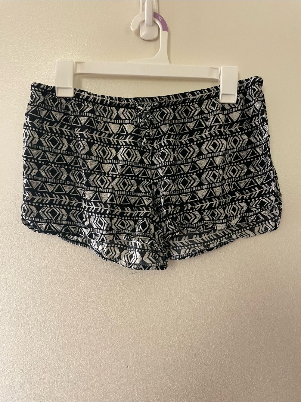 Xhilaration Black & White Geometric Sleep Shorts